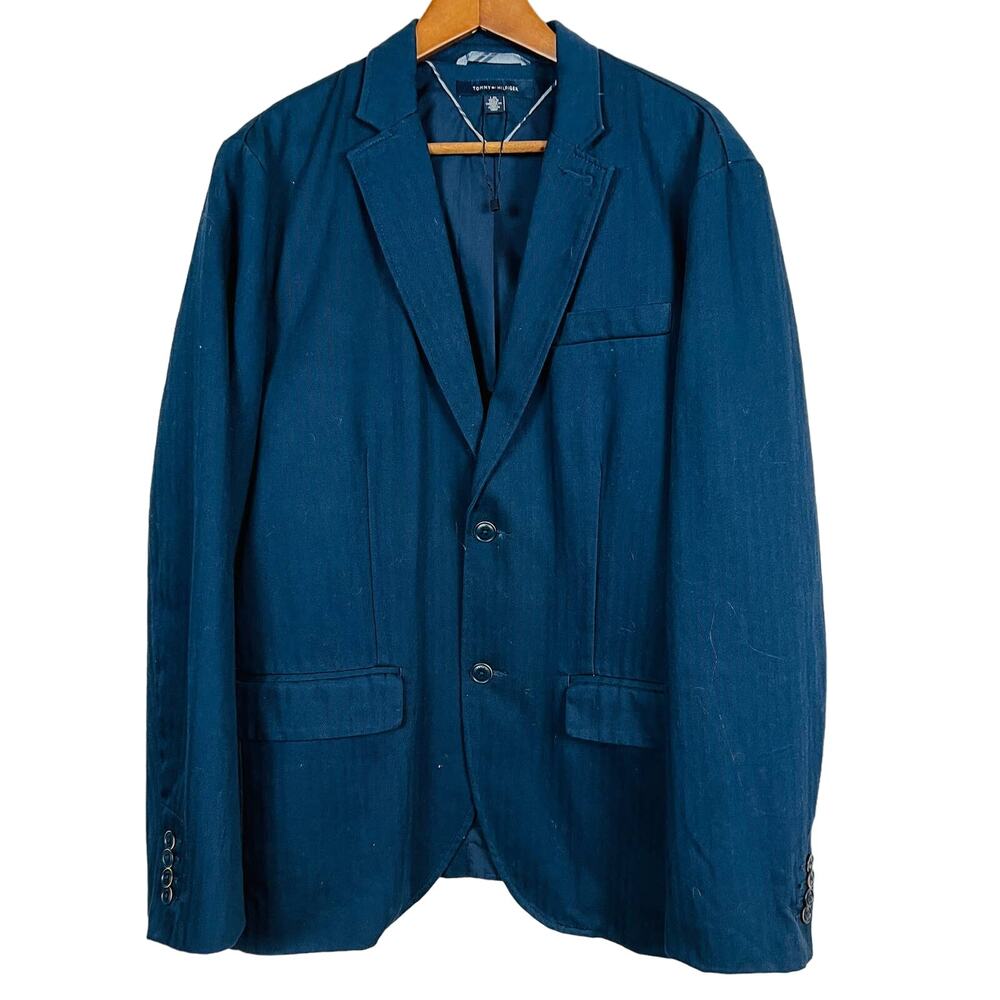 NEW! Tommy Hilfiger Special Edition Blazer Men Suit Dual Button Navy - L